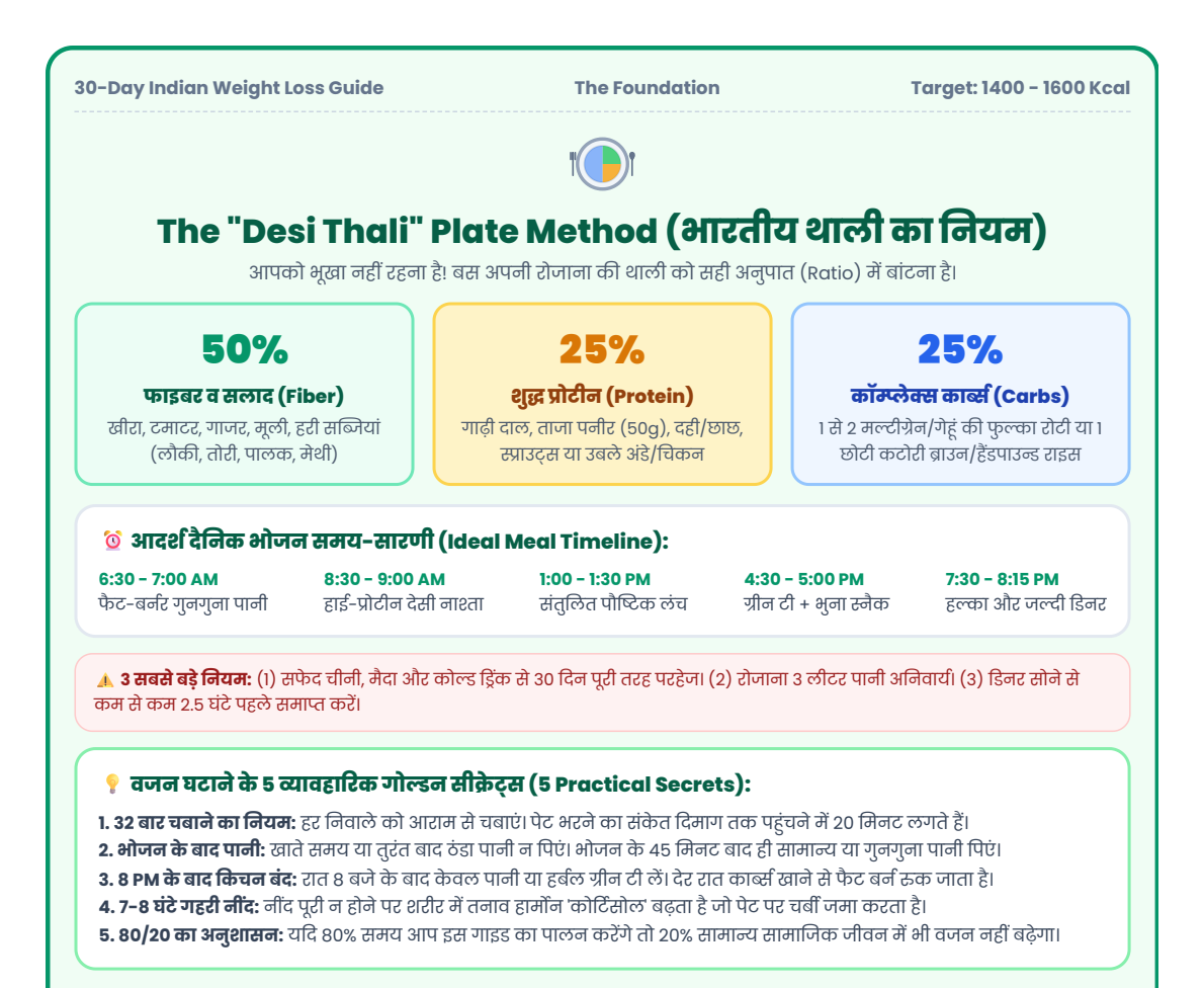1400 Kcal Desi Diet Plan