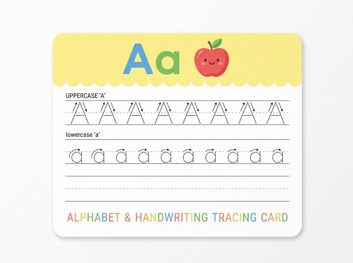 Alphabet & Handwriting Tracing Card Preview