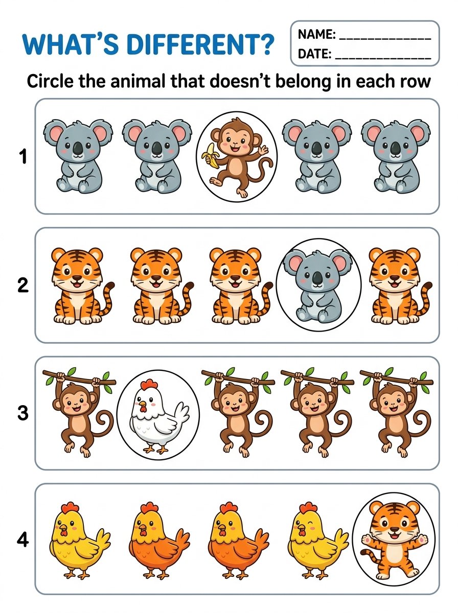 What's Different Animal Logic Sample